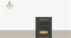 Desktop Screenshot of hotelakros.com